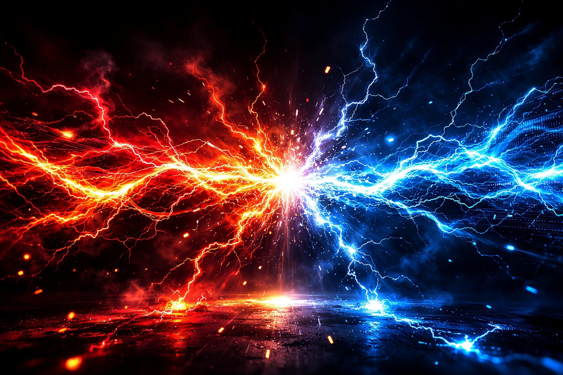 Electric energy wave background